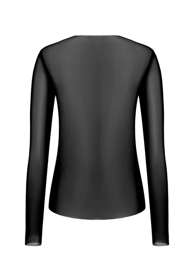 Лонг Zigzag сітка чорна з серцем (Crystal)