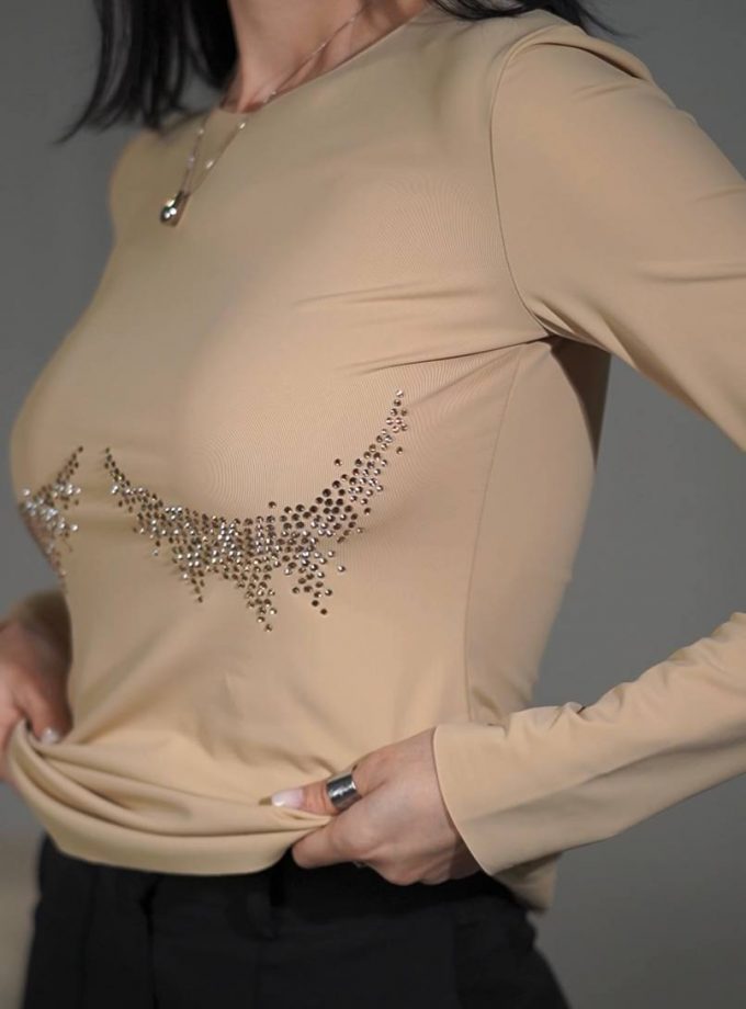 Лонг Zigzag беж EBI (Golden champange)