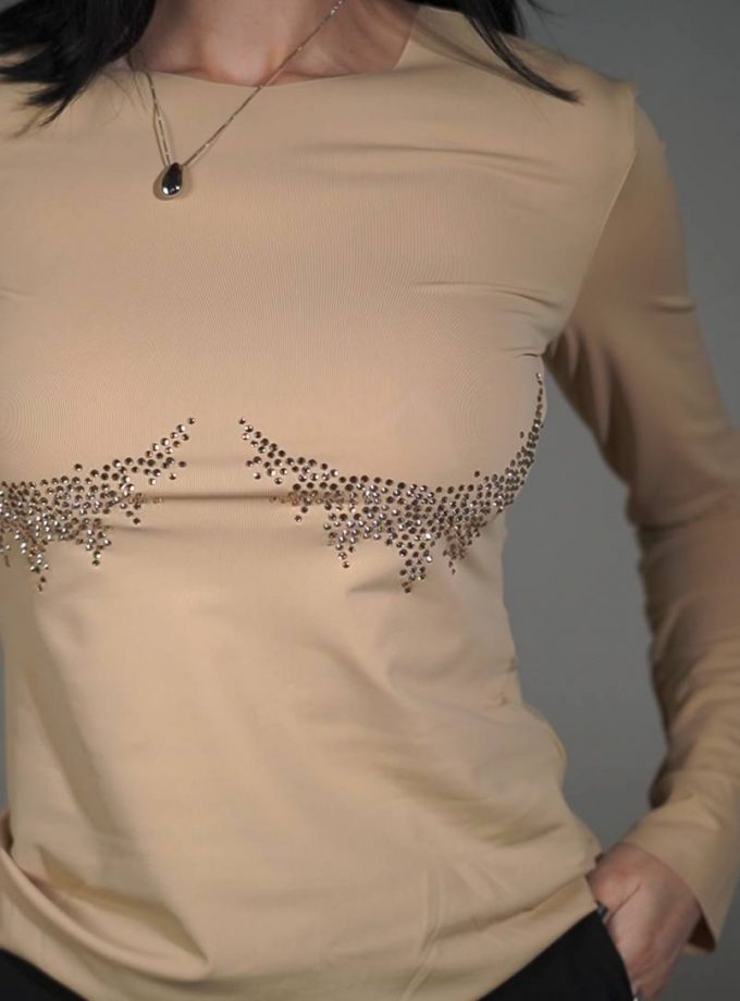 Лонг Zigzag беж EBI (Golden champange)