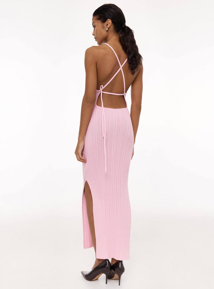 Сукня 25union з відкритою спиною рожева