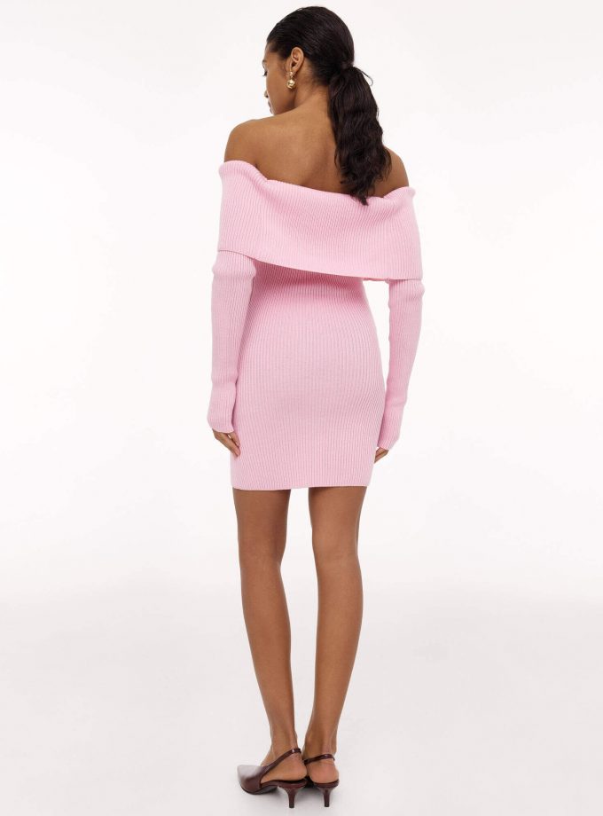 Сукня 25union міні з відкритими плечима Маріте рожева
