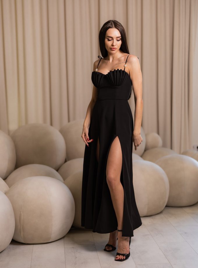 Сукня bustier_brand Pearl чорна