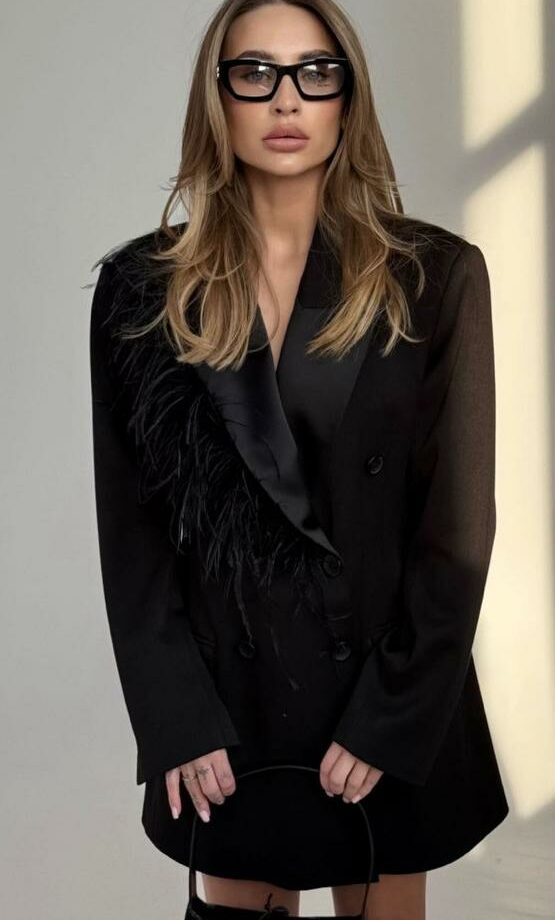 Піджак-сукня Gasanova двобортний Міа чорний