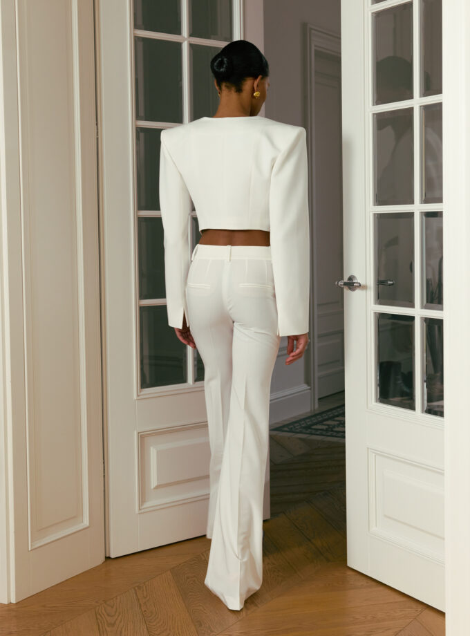 Брюки Bazhane Bell bottom pants молочний