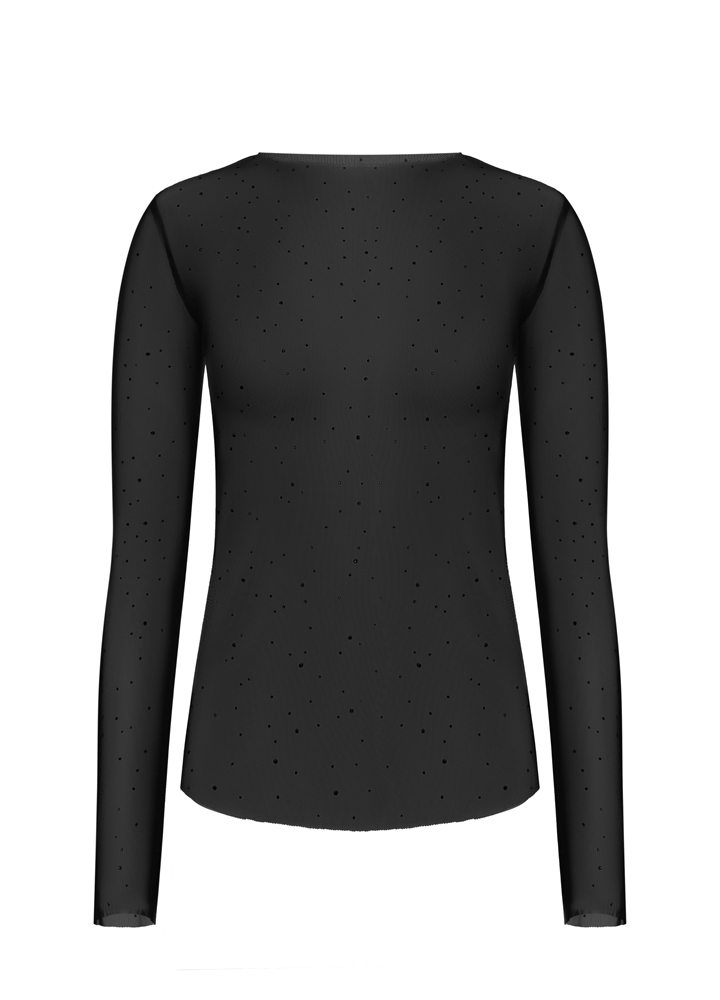 Лонг Zigzag сітка чорний розсип (jet black) - Зображення 2