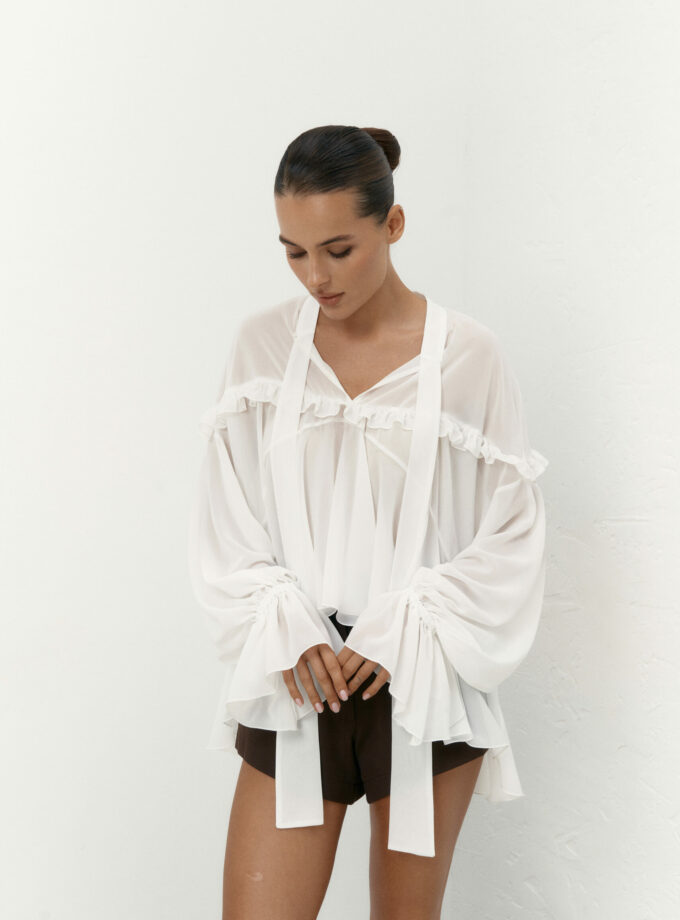 Блуза Colette шифон бохо молоко