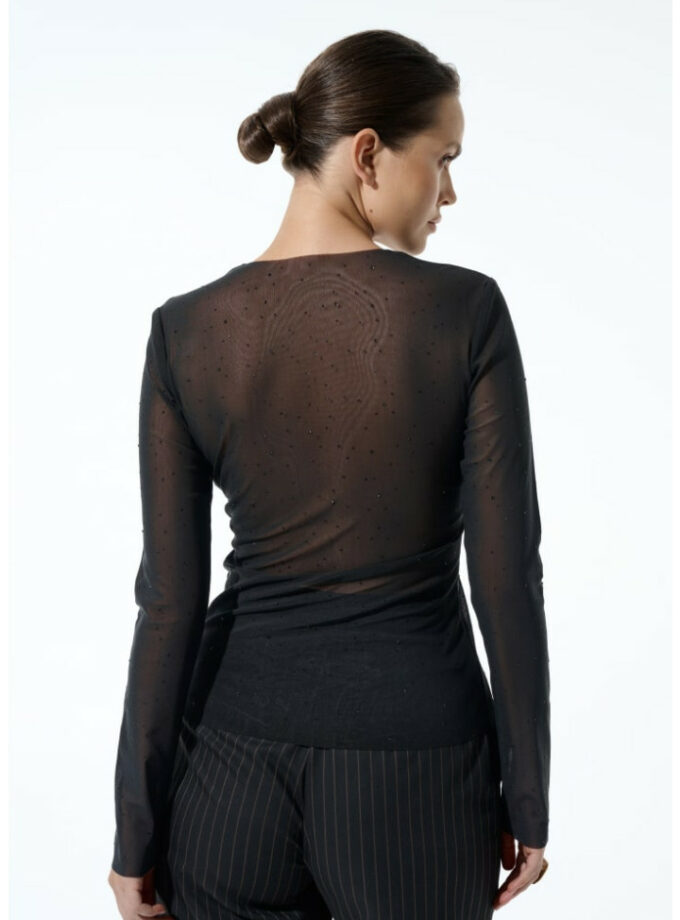 Лонг Zigzag сітка чорний розсип (jet black)