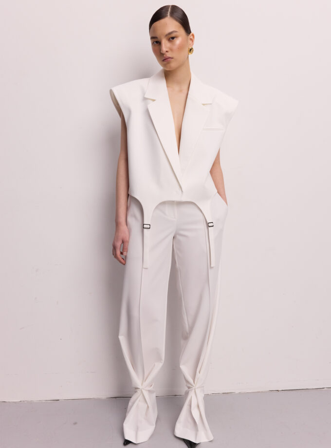 Жилет Bazhane Garter vest мололчний