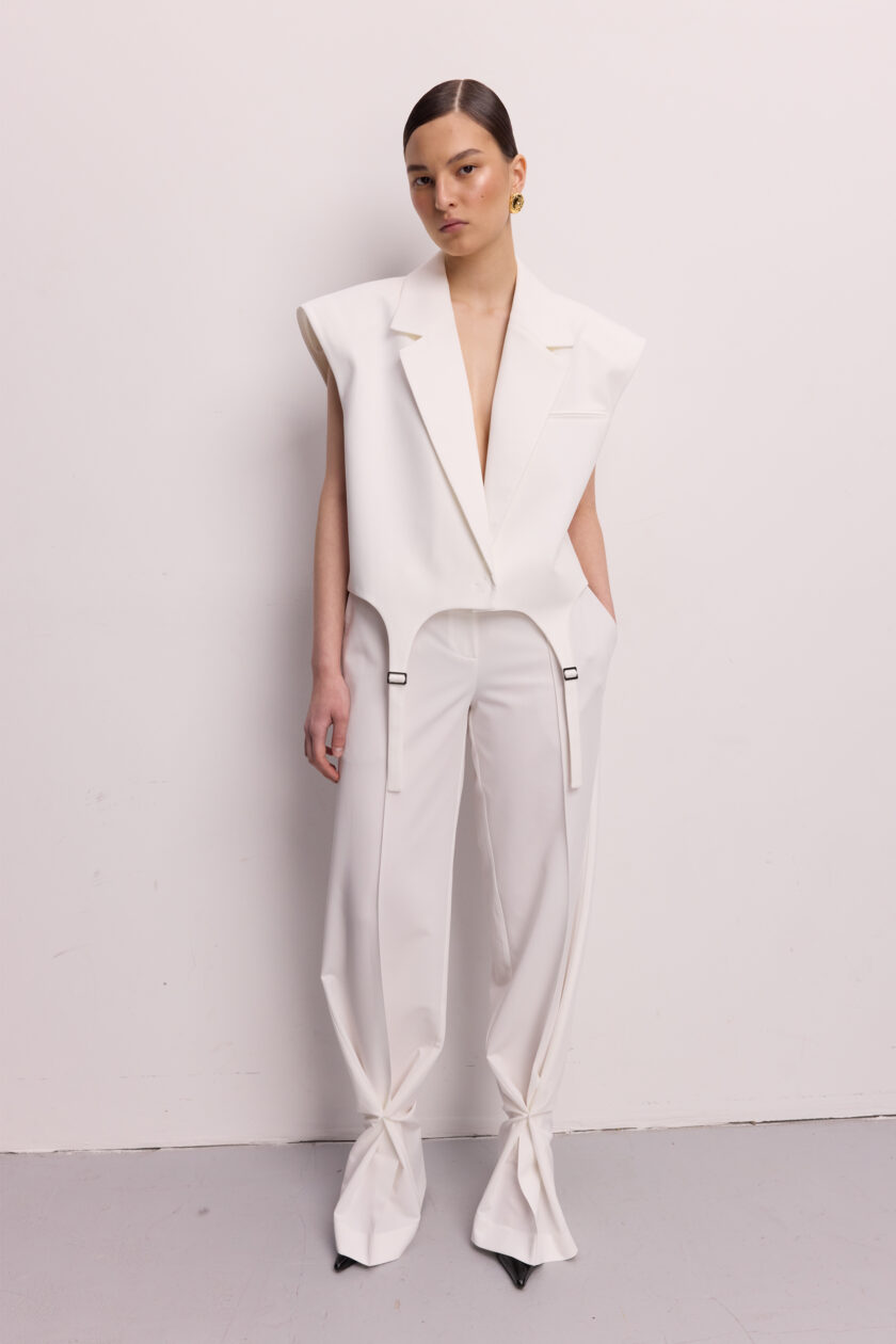 Жилет Bazhane Garter vest мололчний