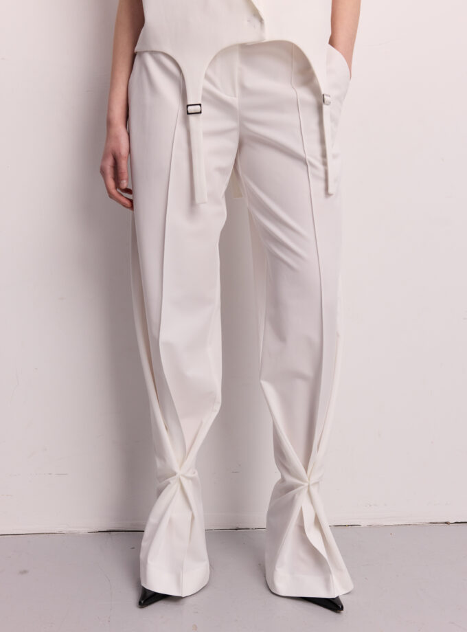 Брюки Bazhane Fold pants молочний