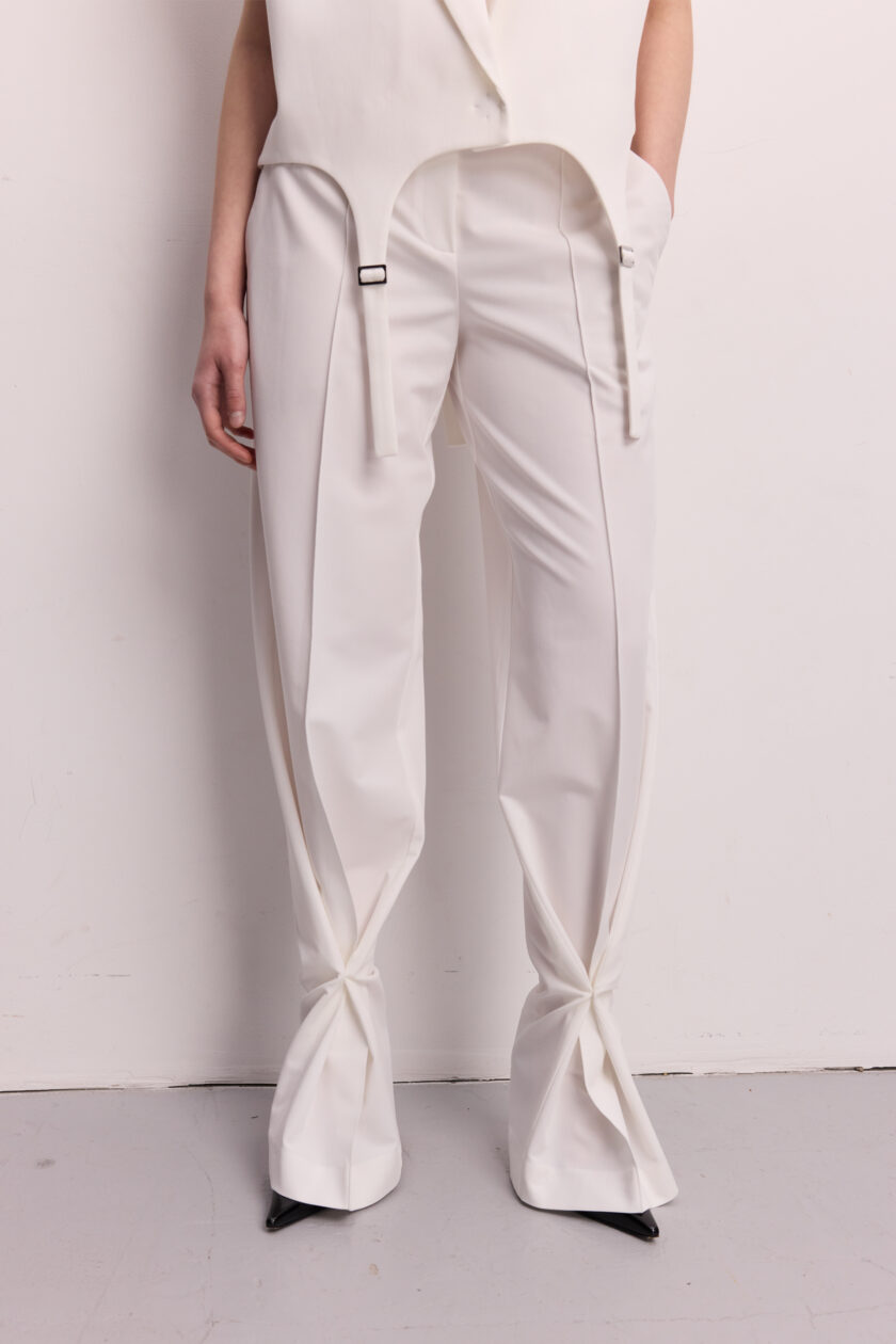 Брюки Bazhane Fold pants молочний