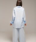 Сорочка FEEL and FLY лляна Brigitte Light Blue - Зображення 4