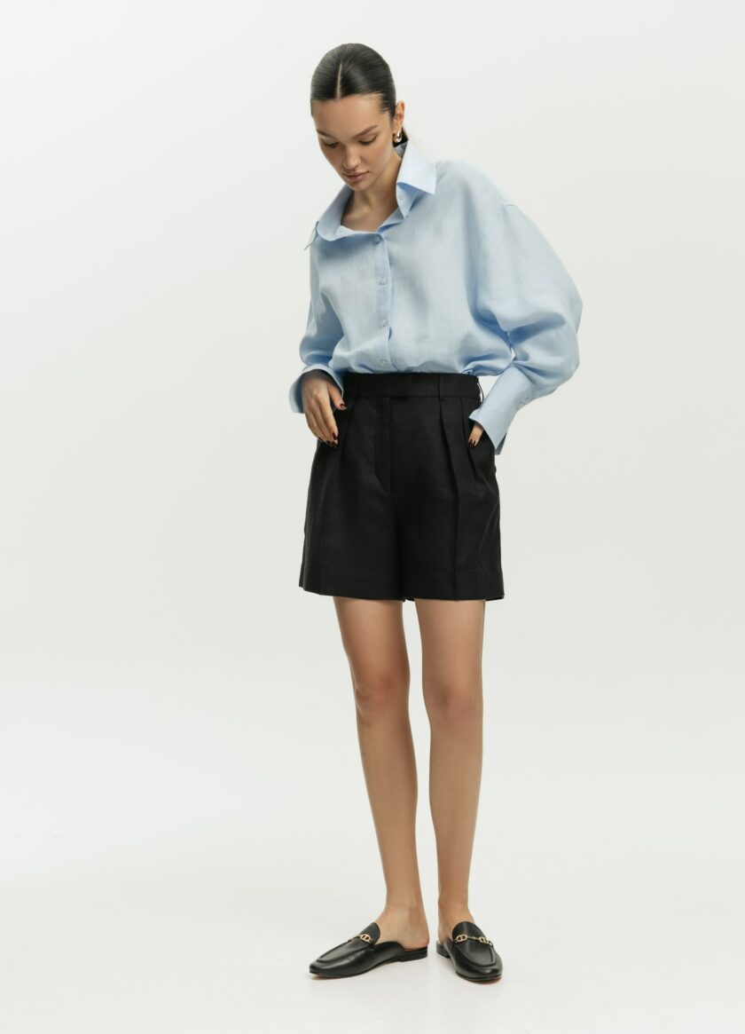 Сорочка FEEL and FLY лляна Brigitte Light Blue