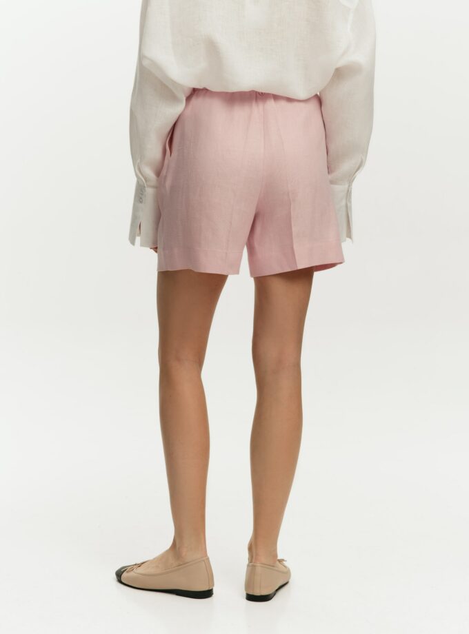 Шорти FEEL and FLY лляні Yvette Pink