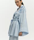 Жакет FEEL and FLY лляний кімоно Esther Light Blue