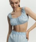 Топ FEEL and FLY лляний Clara Light Blue