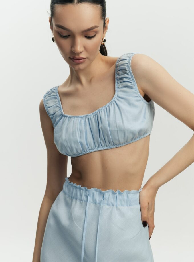 Топ FEEL and FLY лляний Clara Light Blue