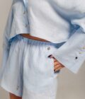 Шорти FEEL and FLY лляні Nora Light Blue - Зображення 2