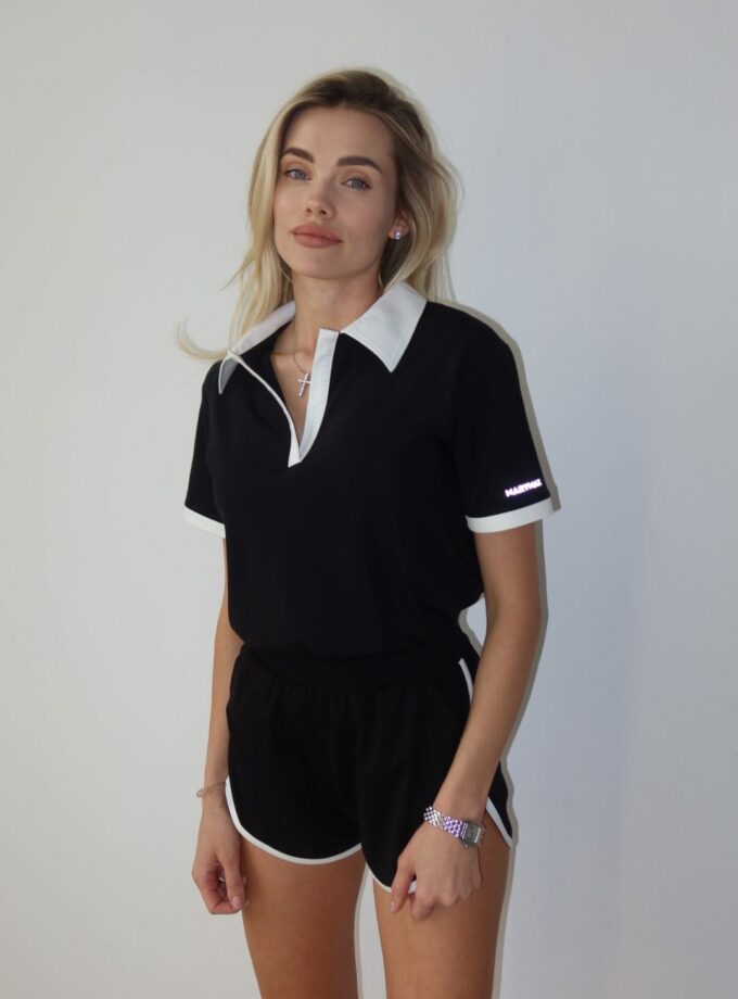 Костюм Marymax шорти + поло чорний