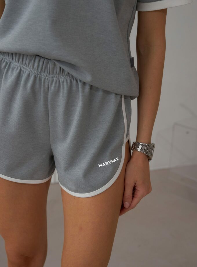 Костюм Marymax шорти + поло сірий