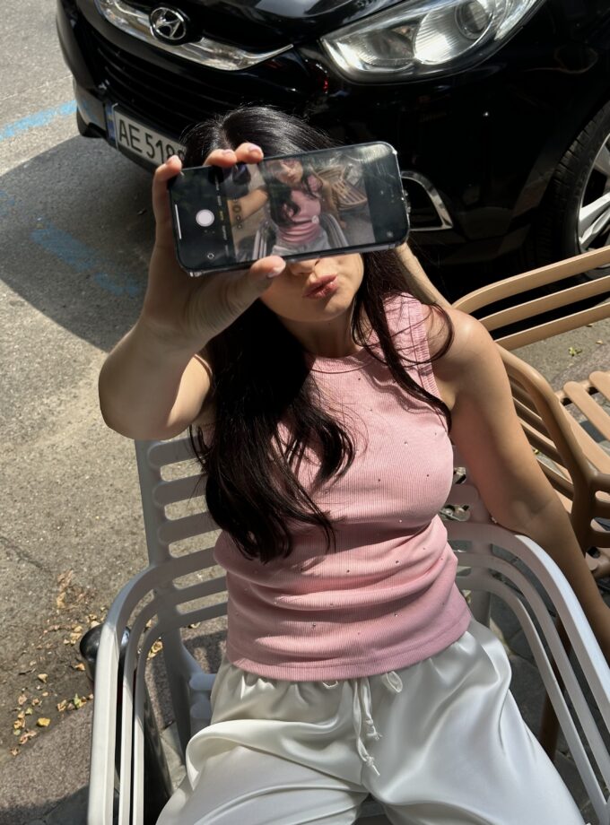 Майка Zigzag розсип рожева