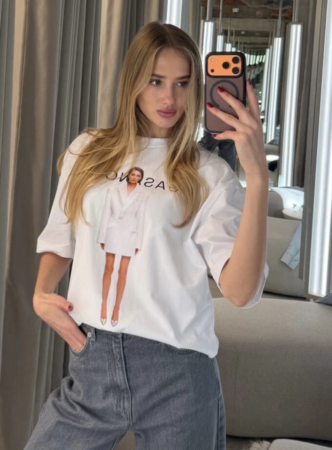 Футболка Gasanova силует молочна