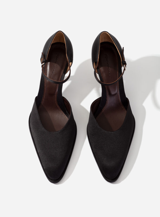 Туфлі Kachorovska LIZA сатин чорний T0070