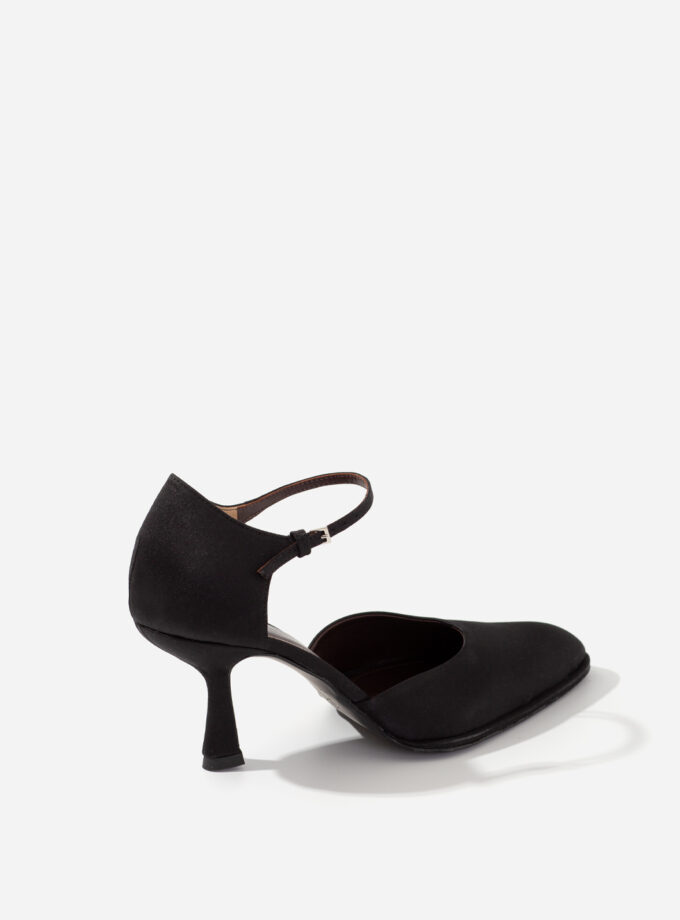 Туфлі Kachorovska LIZA сатин чорний T0070