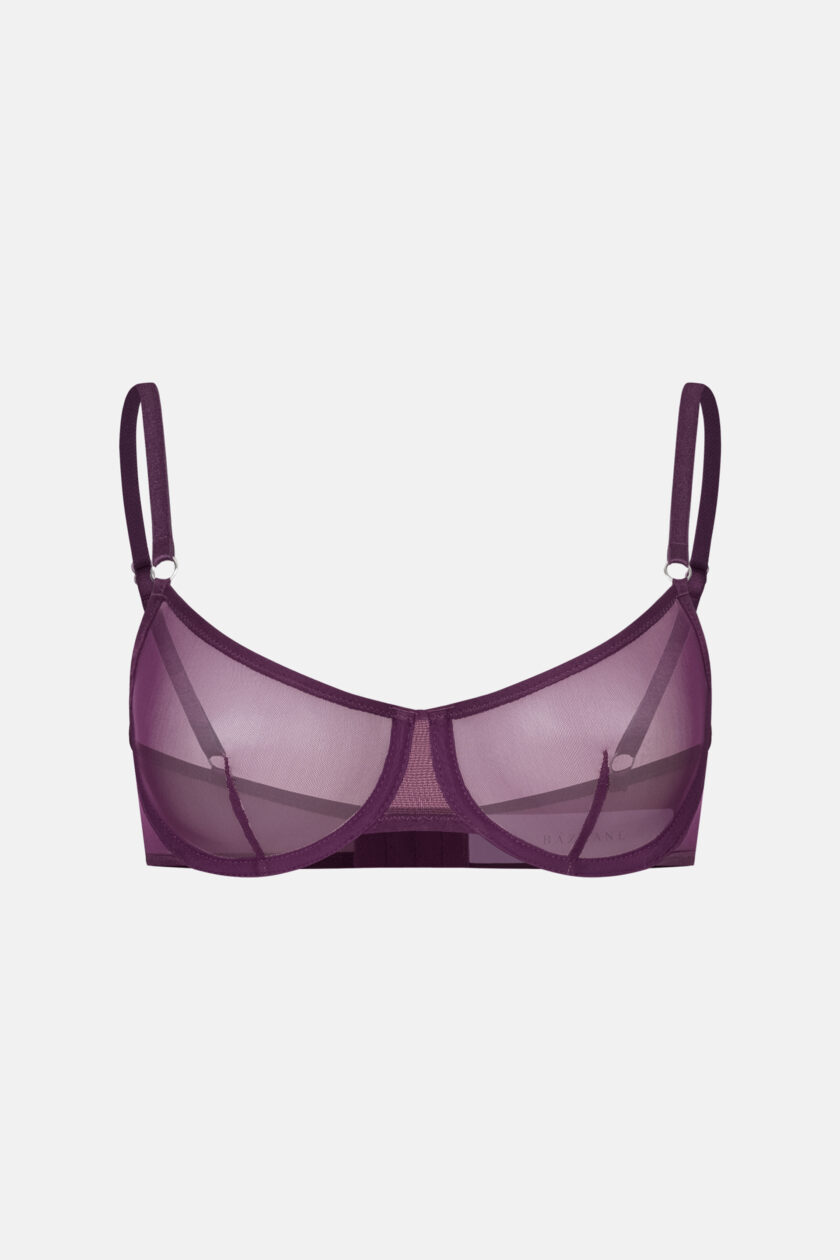 Бра BAZHANE Moonrise bra бургунді 70С