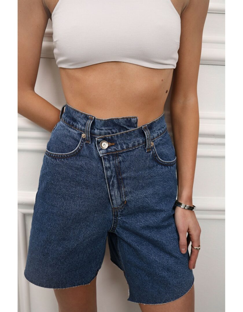 Шорти Aisenberg denim Criss Cross сині - Зображення 2