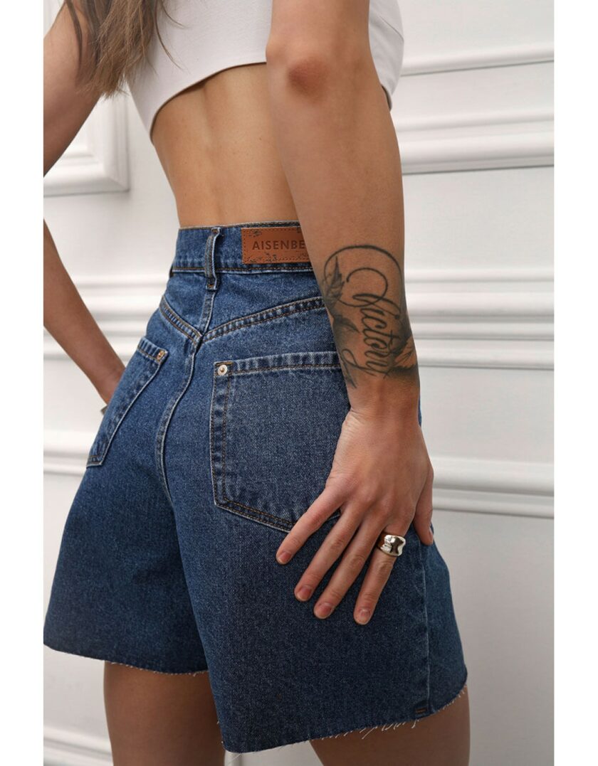 Шорти Aisenberg denim Criss Cross сині - Зображення 3