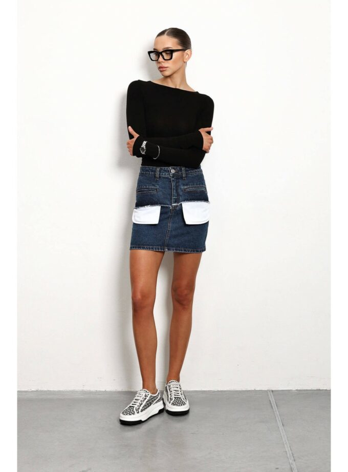 Спідниця Aisenberg denim міні з кишенями