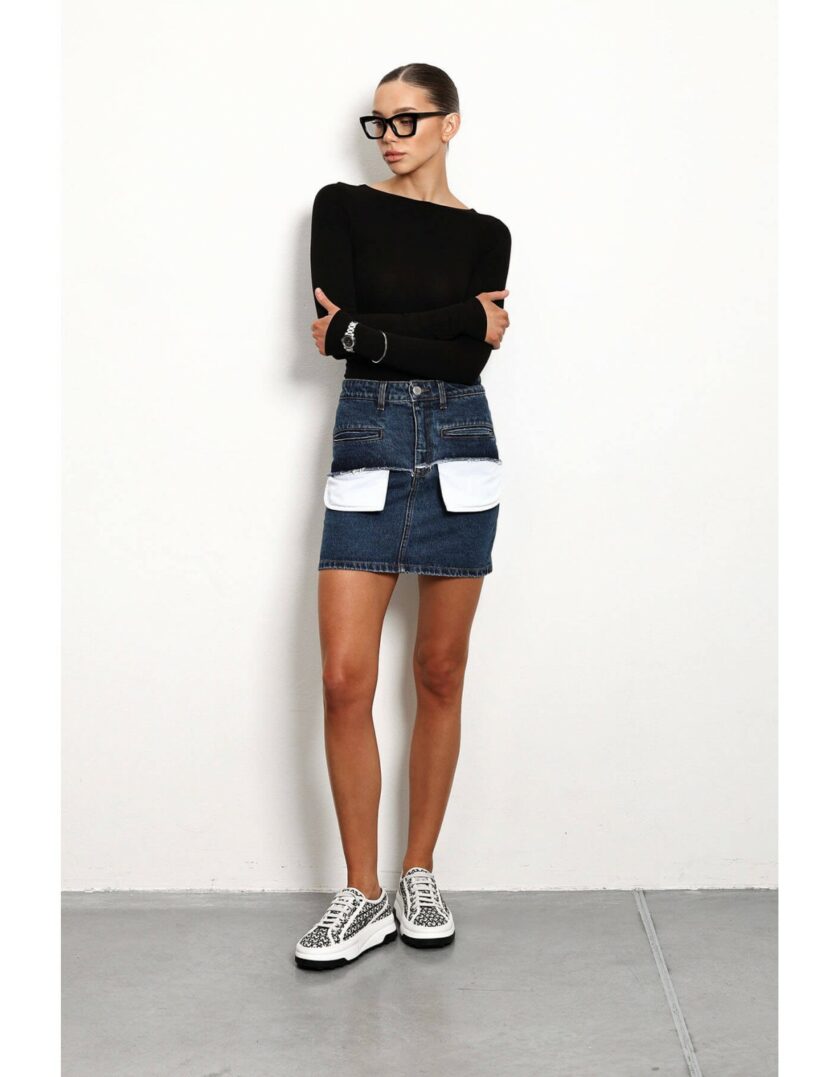 Спідниця Aisenberg denim міні з кишенями