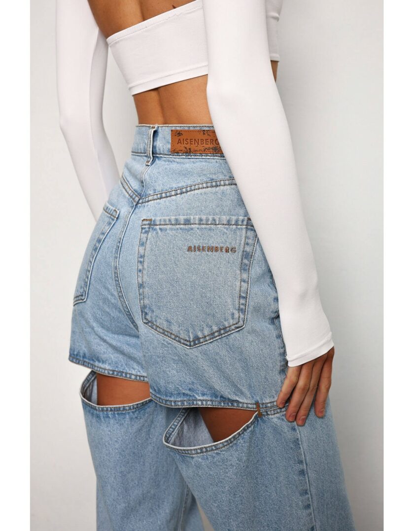 Джинси-шорти Aisenberg denim середня варка - Зображення 4
