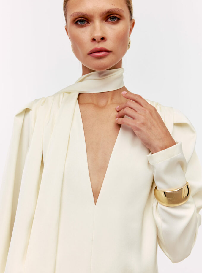 Блуза MYxMY сатинова Rose айворі