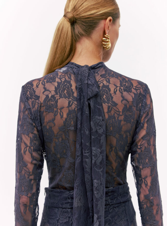 Боді MYxMY мереживоTereza темно-синій