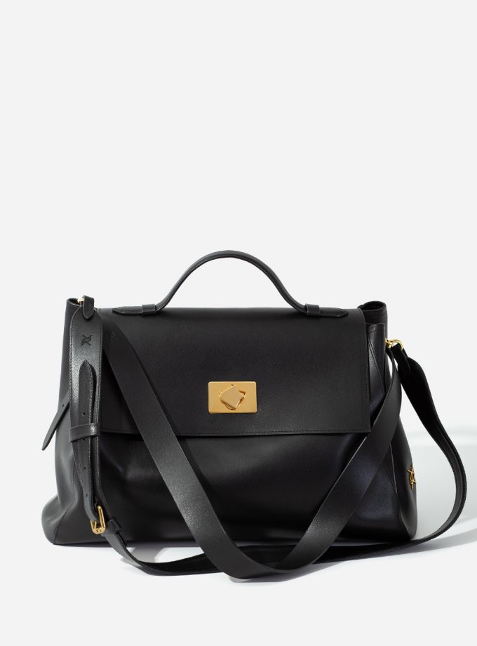 Сумка Kachorovska Ernestina Bag шкіра чорна/золото