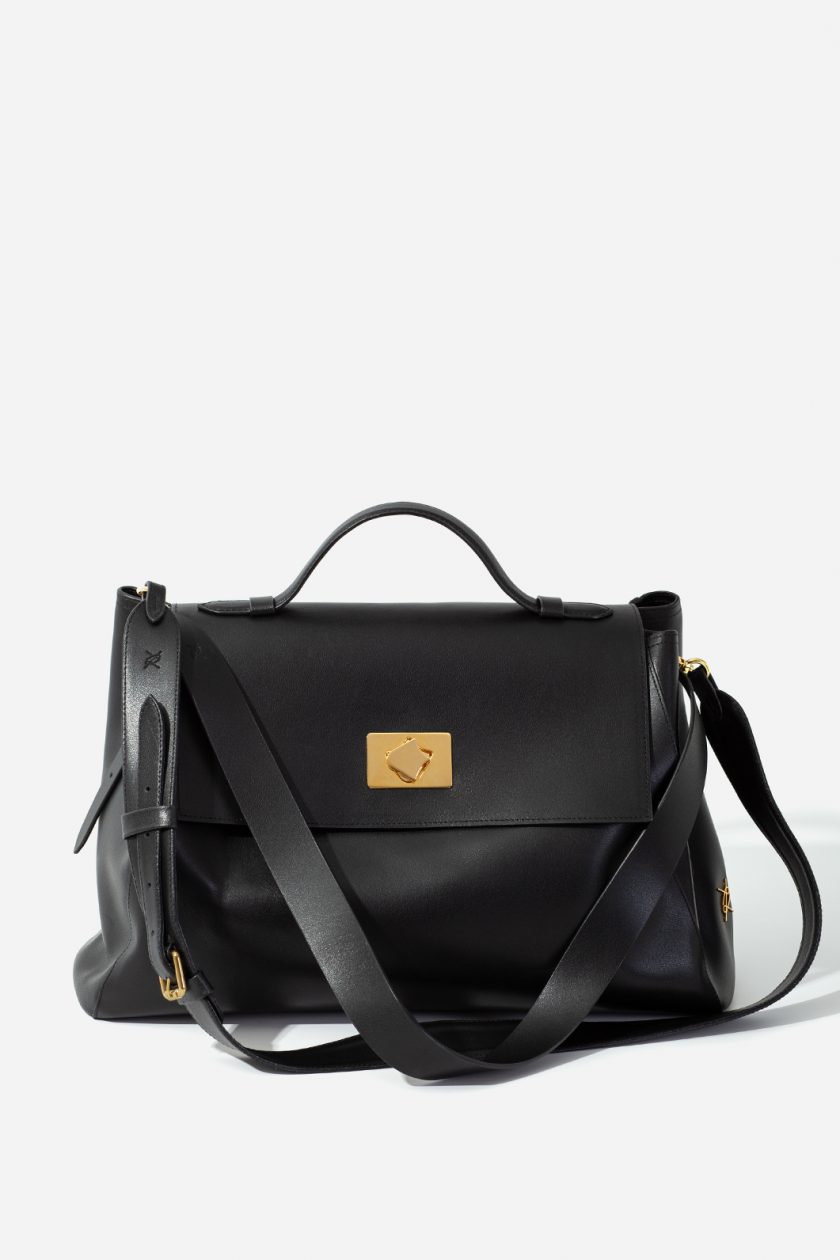 Сумка Kachorovska Ernestina Bag шкіра чорна/золото