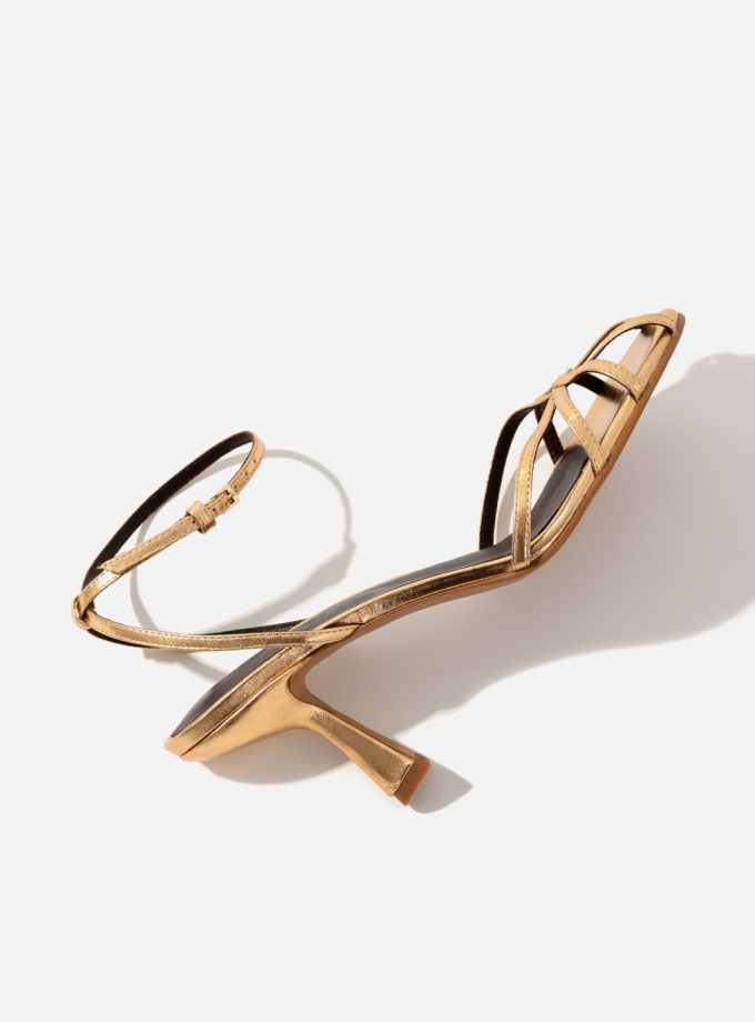 Босоніжки Kachorovska шкіра золота