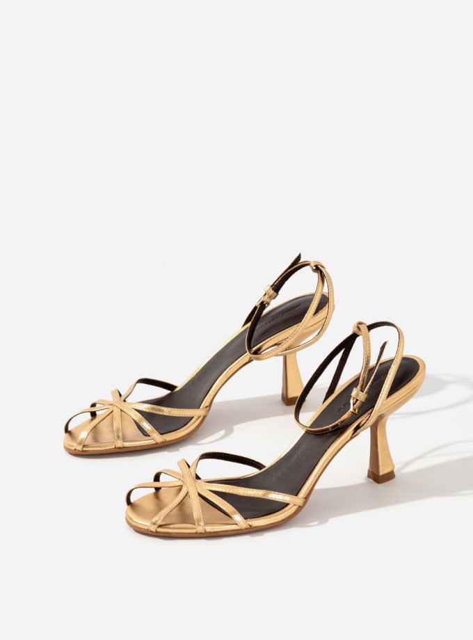 Босоніжки Kachorovska шкіра золота