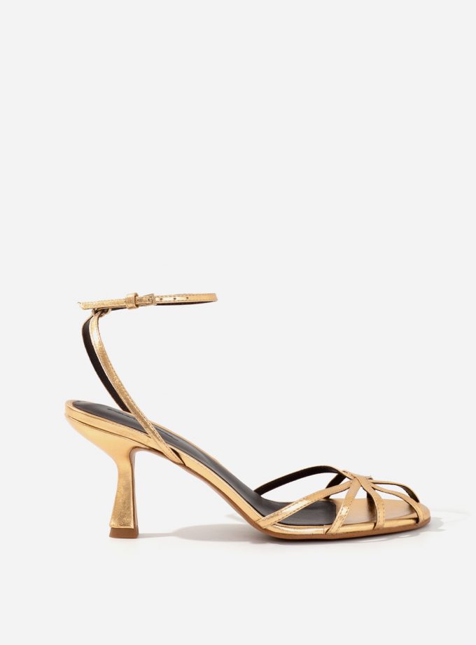 Босоніжки Kachorovska шкіра золота