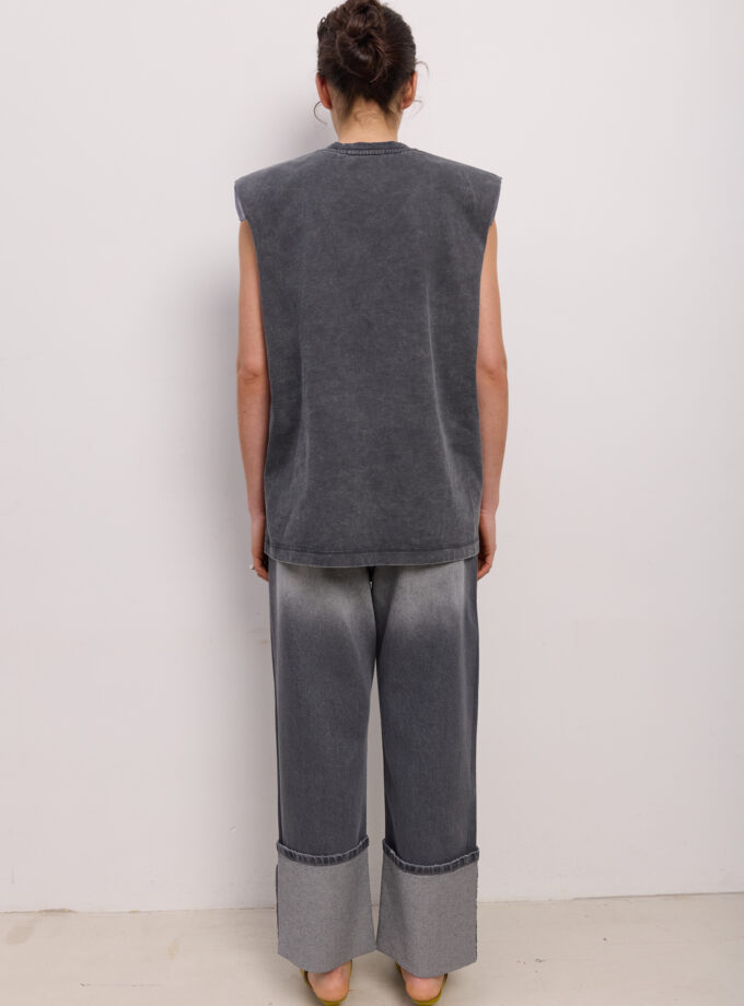 Джинси BAZHANE Boyish Ripped jeans сірий