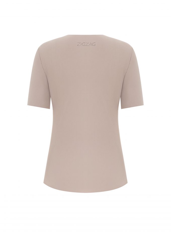 Футболка Zigzag Wings приталена мокко (Hematite)