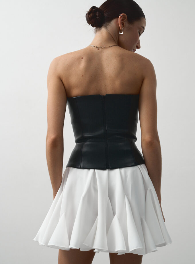 Корсет Colette чорний шкіра