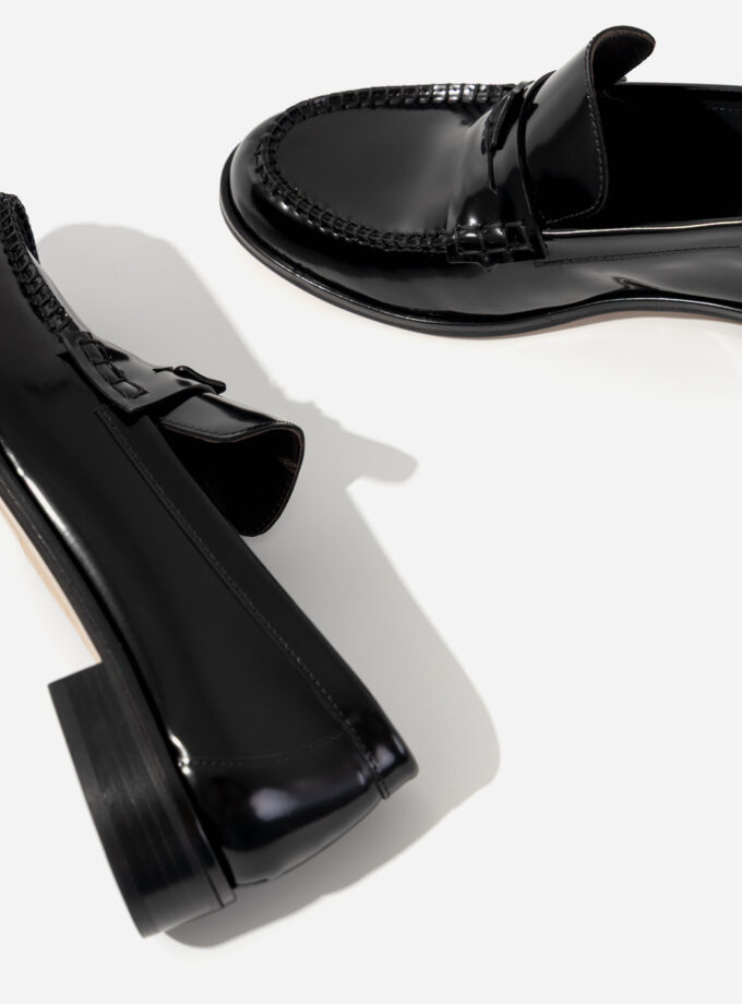 Лофери Kachorovska  DUCKY чорні з блиском