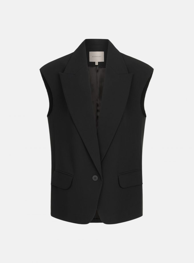 Жилет BAZHANE оверсайз чорний