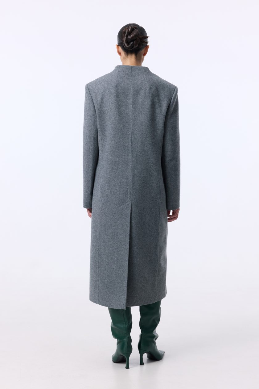 Пальто Bazhane Structured coat сірий - Зображення 2