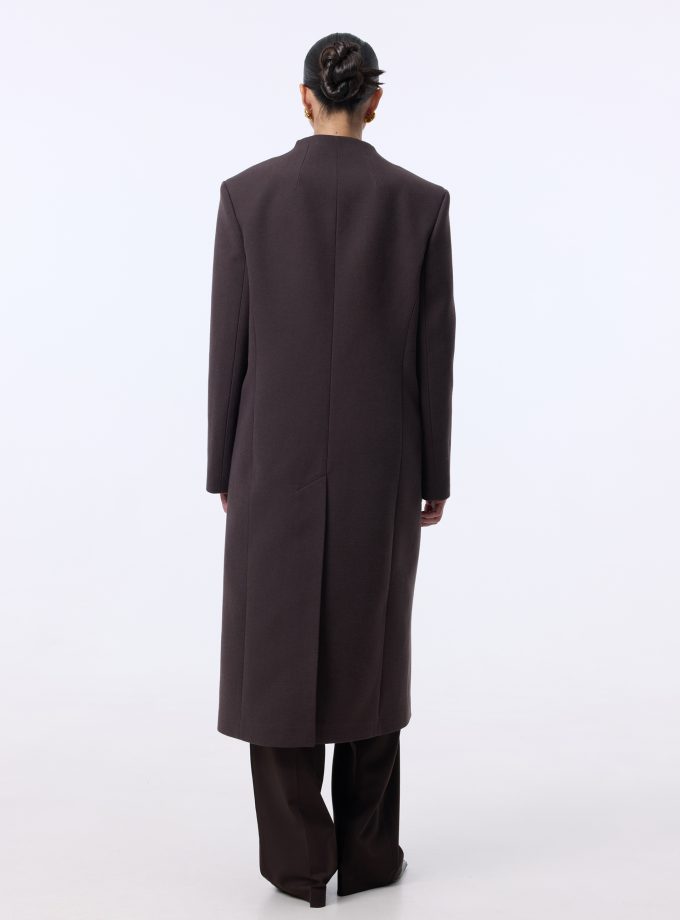 Пальто Bazhane Structured coat шоколадний