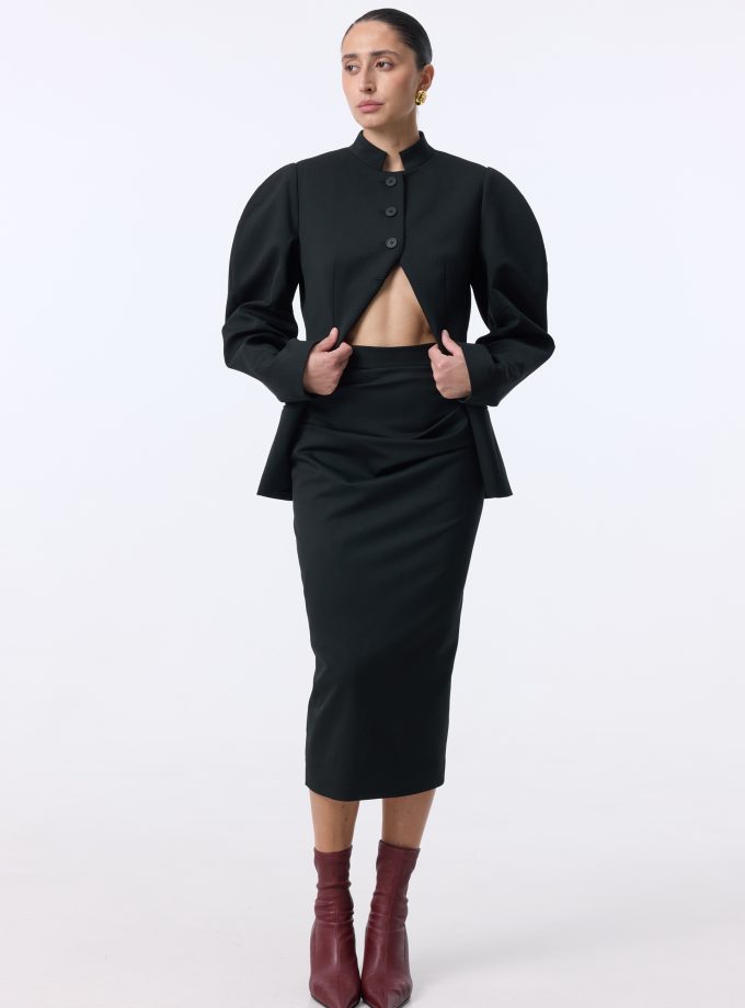 Спідниця Bazhane Tuck skirt чорний