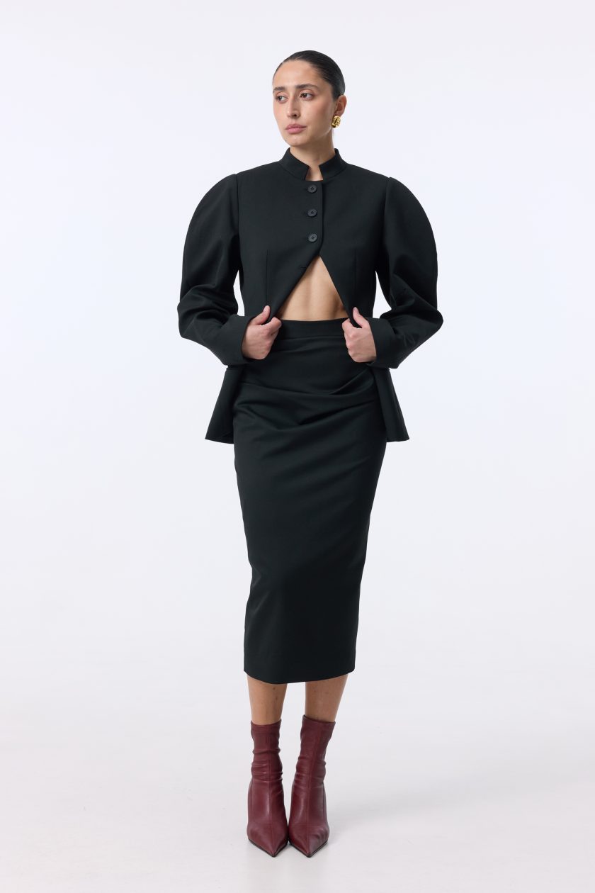 Спідниця Bazhane Tuck skirt чорний